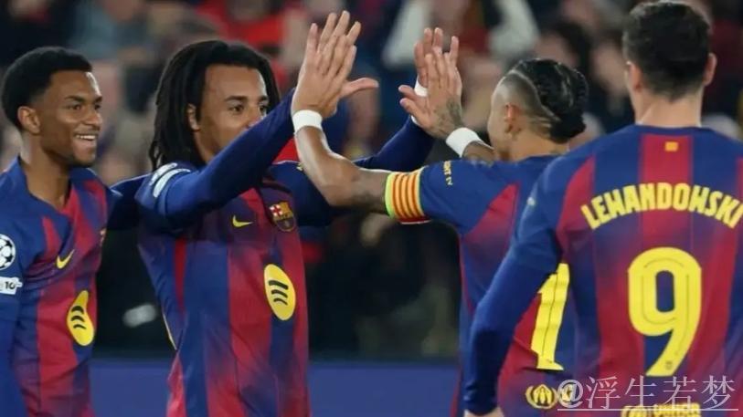 孔德梅开二度亚马尔拉什福德建功 巴萨险胜法兰克福2-1 孔德梅开二度亚马尔拉什福德建功 巴萨险胜法兰克福2-1